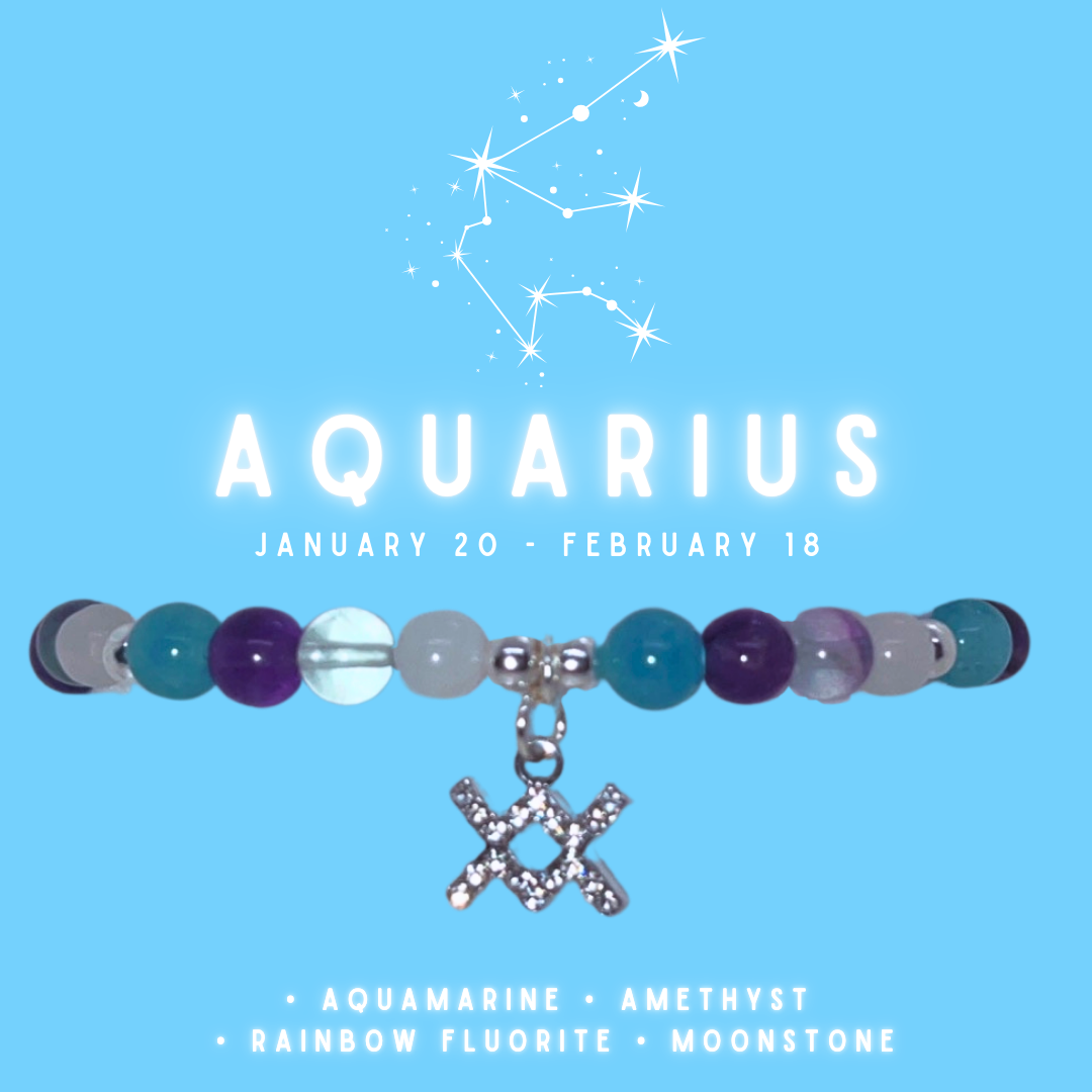 Zodiac Crystal Bracelet (Silver)