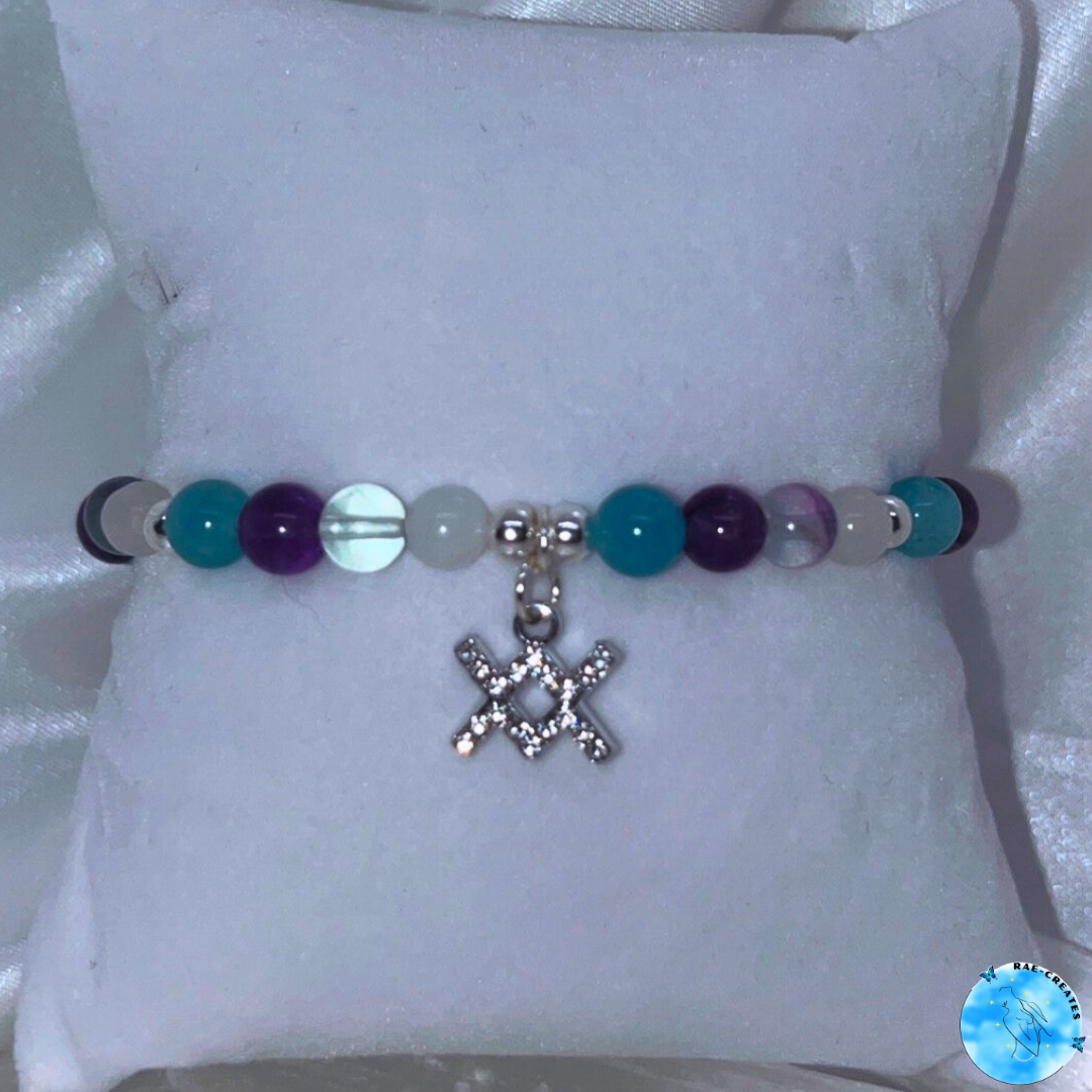 Zodiac Crystal Bracelet (Silver)