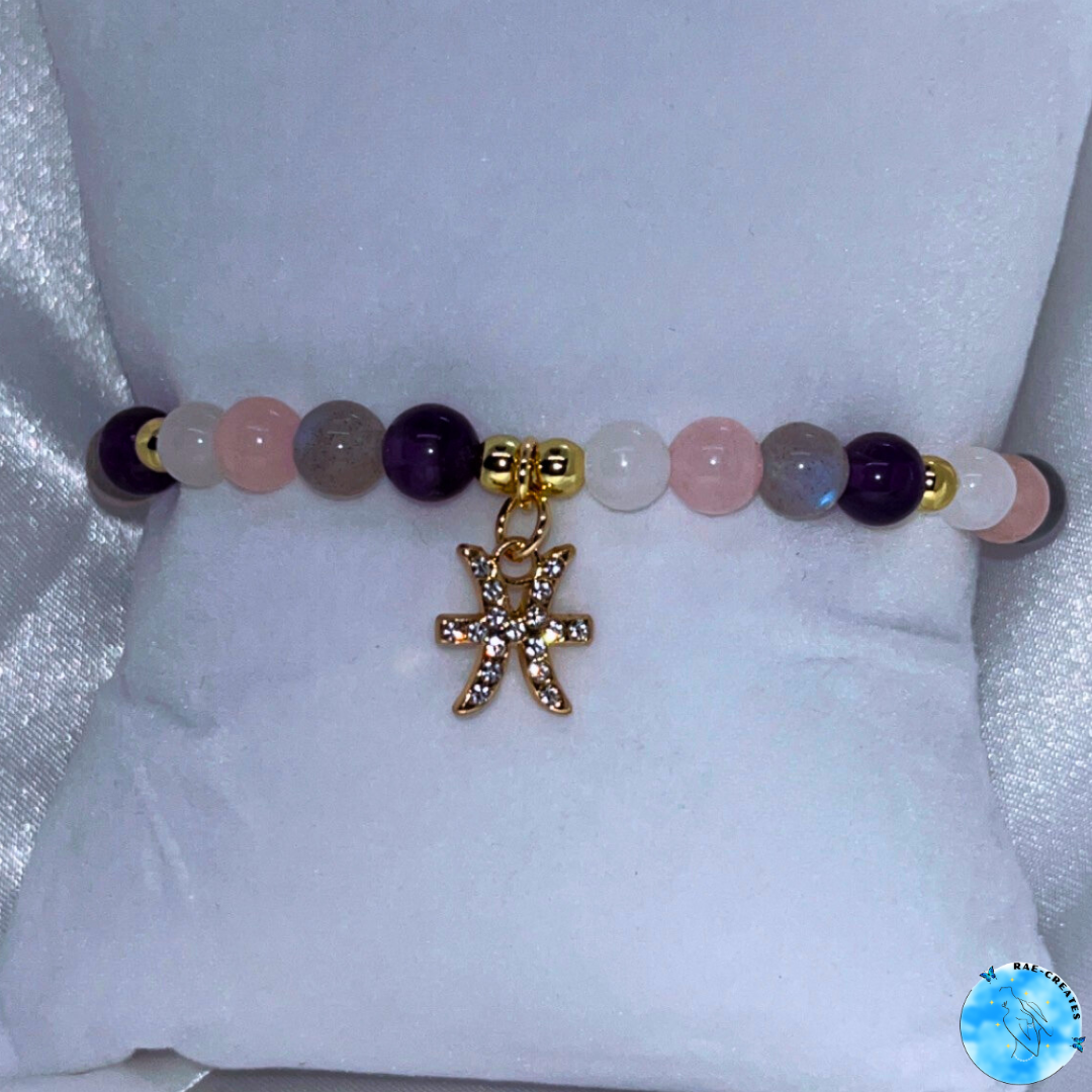 Zodiac Crystal Bracelet (Gold)