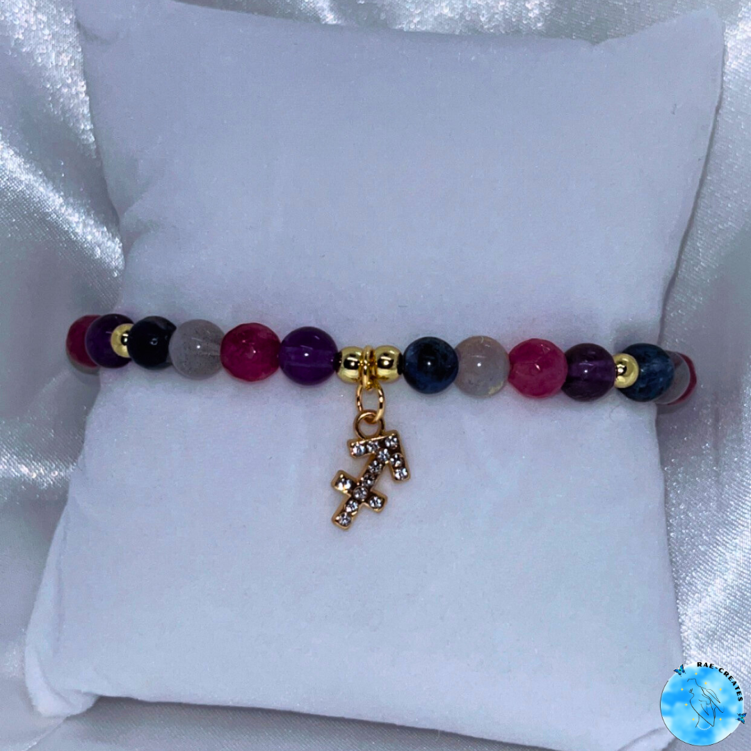 Zodiac Crystal Bracelet (Gold)
