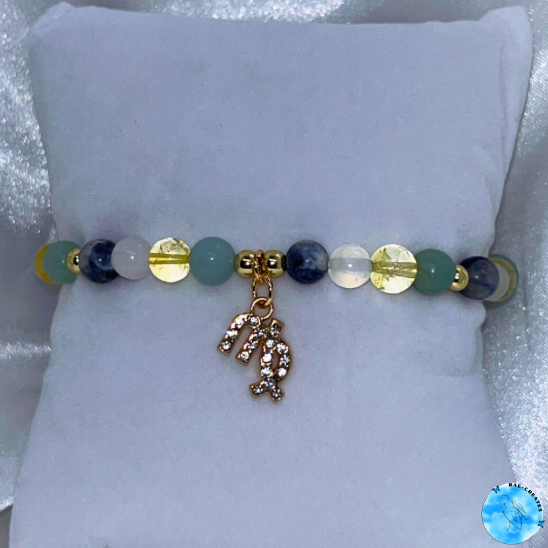 Zodiac Crystal Bracelet (Gold)
