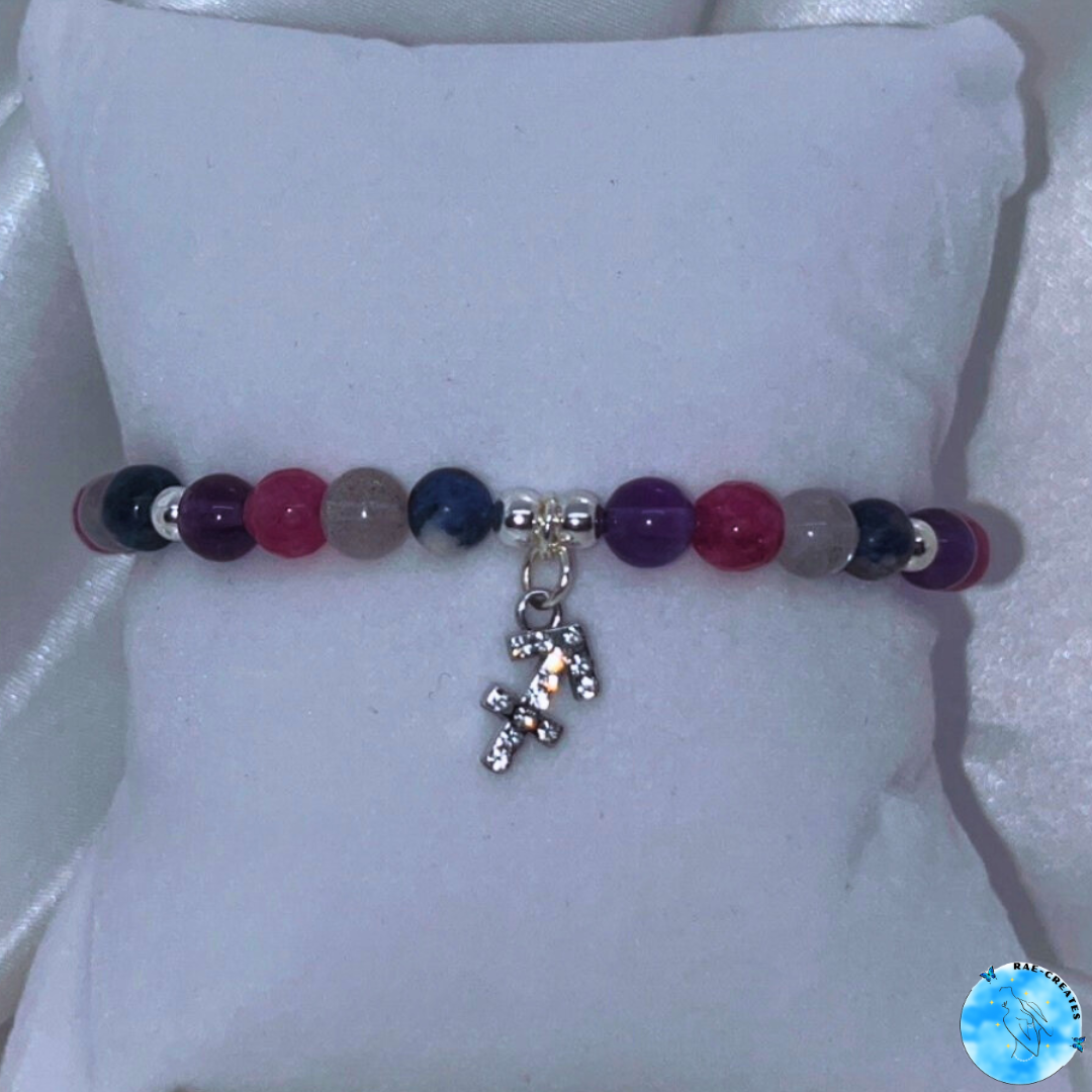 Zodiac Crystal Bracelet (Silver)
