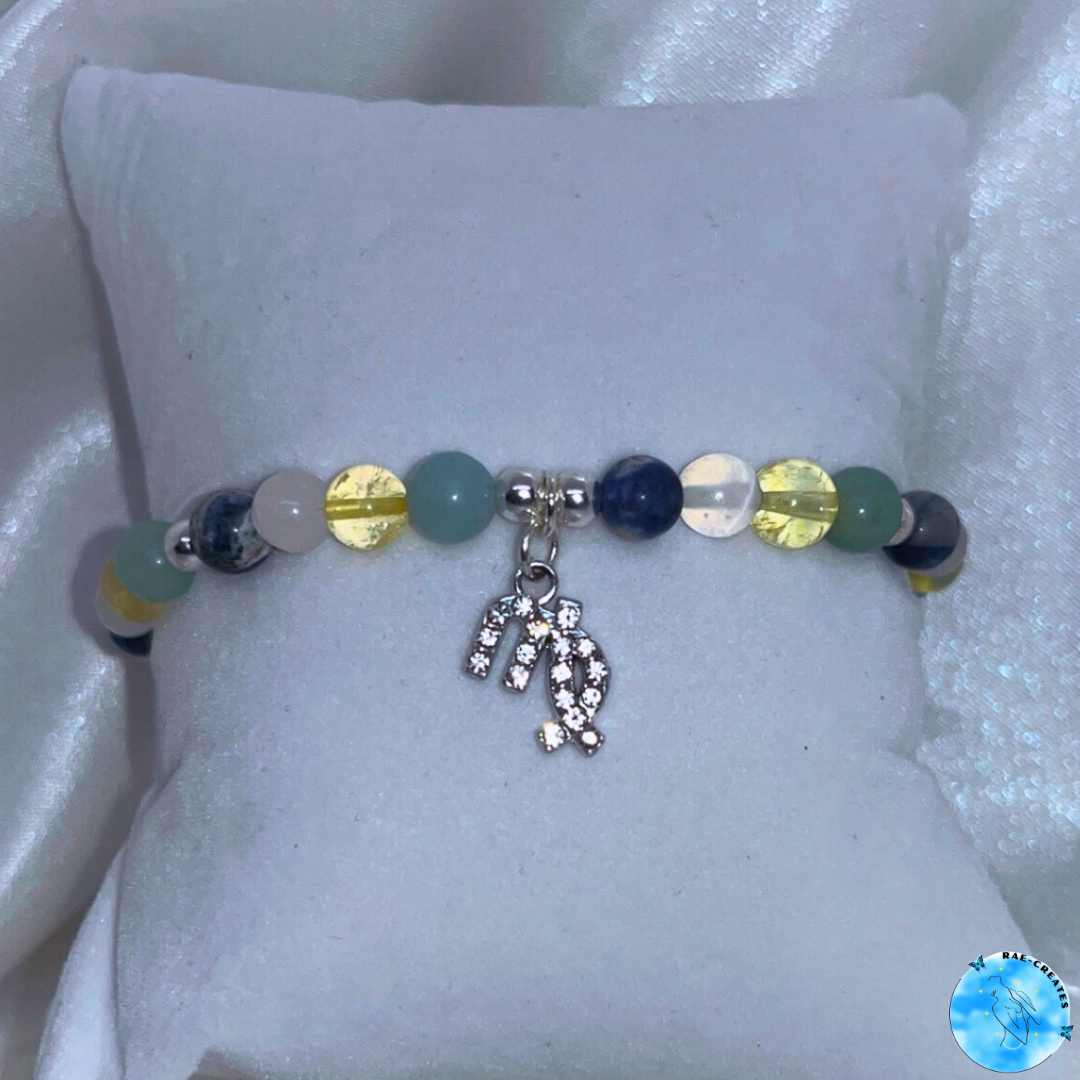 Zodiac Crystal Bracelet (Silver)