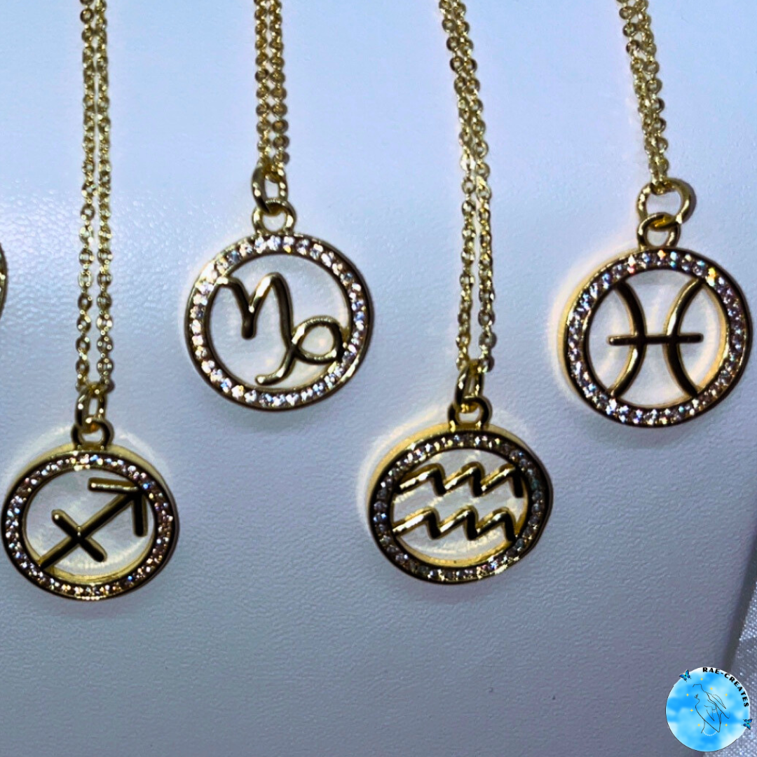 Zodiac Symbol Necklace (Gold)